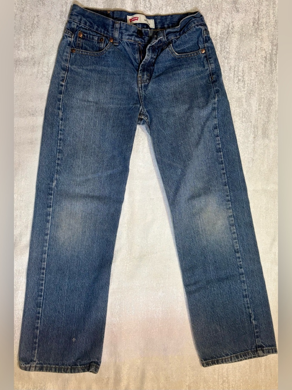 Levi's 550 Men's Medium Blue Relaxed Jeans Vintage Style Size 12 Youth W27 L27